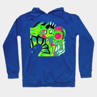 bright fluorescent alien ecopop Hoodie